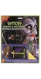 HALLOWEEN WICKED WITCH OF THE WEST COSTUME MAKE-UP & ACCESSORY KIT --- INCLUDES UGLY NOSE!