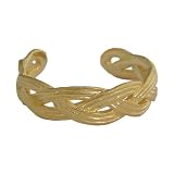 Hawaiian Jewelry 14k Gold Finish Sailor's Weave Toe Ring