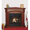 ProCom Vent-Free Corner Natural Gas Fireplace - 28,000 BTU, Coffee Glaze