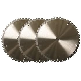 D210040058AD-3 (3) 8-1 4 40T Carbide Teeth Circular Saw Blades - 3 Blades by 