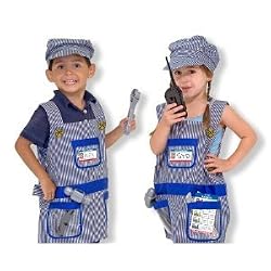 MELISSA & DOUG TRAIN ENGINEER ROLE PLAY COSTUME SET