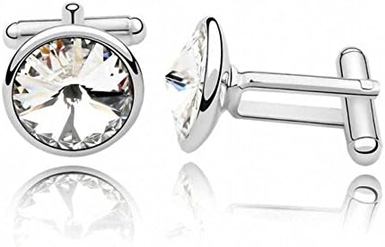 ANNYMORE Women's Crystal Crystallized Cuff Link Blinking Star Clear Rhinestone