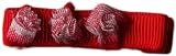 Posies Accessories Three Shabby Buds Hair Clippie Red