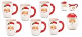 6 Smiling Santa Mugs - Standard Shipping Only  Bits and Pieces Gift Store