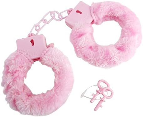 Love Handcuff Valentine's Gift Toys Plastic Handcuff toy(Pink)