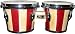 EXO BG32 Natural Finish Striped Wood Bongo Drum