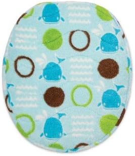 Aquatopia Memory Foam Bath Rug and Lid Cover Set, Blue
