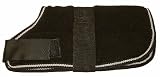 12" Black Dog Coat Padded Lining