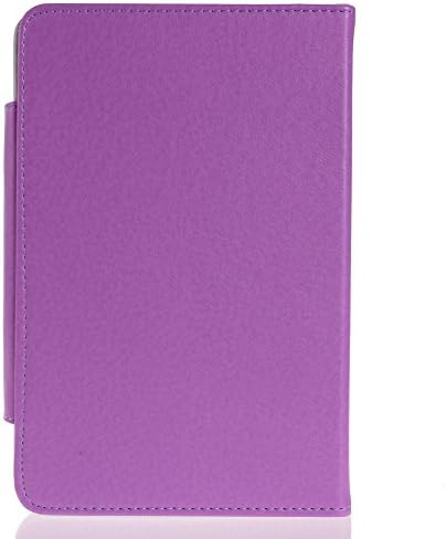 IKASEFU(TM) Universal PU Leather Protective Folding Folio Flip Cover Case Book Style with Stand for Android Tablet PC (7 inch, Purple)