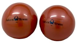 Natural Fitness Pair Soft Weighted Balls Pair, 4-Pounds Each (Red Rock)