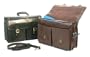 Executive Deluxe Quality Leather Portfolio Briefcase