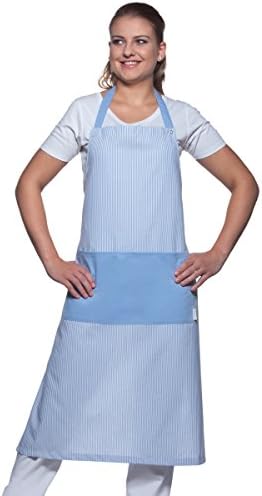 Karlowsky Womens/Ladies Sylt Long Stripe Apron (One Size) (Light Blue/White)