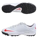 Nike Mercurial Veloci V TF Silver Kids Soccer Shoes - 354541-061