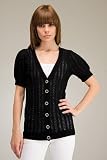 Juicy Couture - Juicy Pointelle-Knit V Neck Cardigan