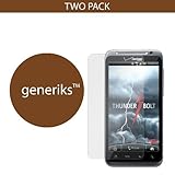 Generiks TM HTC ThunderBolt *CLEAR* Screen Protectors (2 Pack!!!)