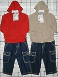 Review   / Infants Sizes 12M/18M/24M Sweater Knit Hoodie Jacket+Denim Pants 2-PC Sets (Prepack=12 Sets, Assorted Sizes/Colors, Each $8.00)