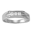 14K White Gold Man's Diamond Ring