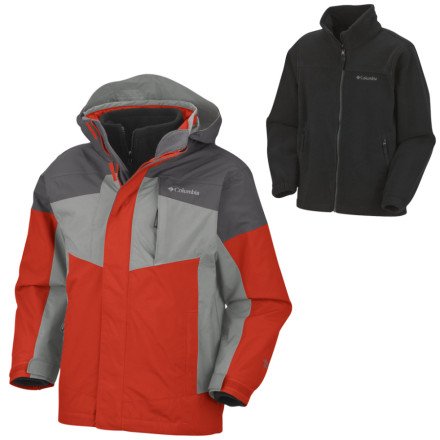 Columbia Boys 8-20 Bugaboo Parka, Flame, 18/20