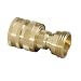 Nelson Brass Hose Quick Connectors Set, Male and Female #50336