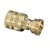 Nelson Brass Hose Quick Connectors Set, Male and Female #50336