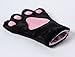 JustinCostume Cat Cosplay Set Ears Tail Collar Paws, Black