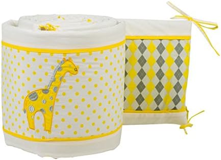 Argyle Giraffe Crib Bumper