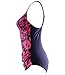 Surenow 50s Retro Vintage One Piece flower Monokinis Swimsuit bathing suit