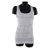 MENS WHITE TRAINING / SLIMMING / GYM / VEST, sz S - XL