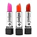 JORDANA LIPSTICK LOT OF 3 PRETTY IN PINK ORANGE RED SET ! MADE IN USA + FREE EARRING by Jordana