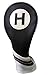 Majek Golf Headcover Black and White Vintage Leather Style #7 Hybrid Head Cover Fits Most Hybrid Clubs