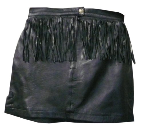 Womens Fringed Leather Mini Skirt – Leatherbull (Free U.S. Shipping)