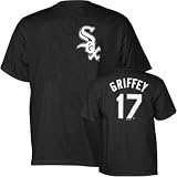 Ken Griffey Chicago White Sox Black Jersey Name and Number T-Shirt