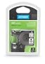 DYMO D1 Fabric Tape, Black on White, 3/4 x 11-1/2 Inches (16954)