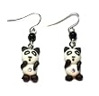 Panda Fimo Fashion Dangle Earrings for Children
