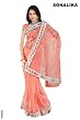 Dheeptha Georgette Indian Sari saree with Embroidery