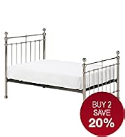 Castello Pewter Frame Bedstead