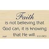 Faith Greeting Rubber Stamp By DRS Designs