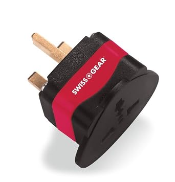Swiss Gear Grounded Adaptor Plug For Uk Ireland Hk And Singapore by Unknown