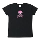 Pink Skull & Crossbones Ladies T-Shirt