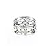 Wide Filigree Celtic Knot Sterling Silver Ring