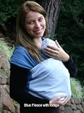 Moby D Baby Carrier-Sky Blue Fleece w/Indigo