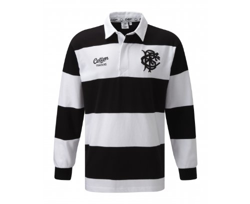 Cotton Traders Barbarians Long Sleeved Rugby Jersey (Large) - size L