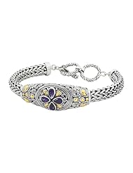 Anthony Brava Bali Collection Purple Amethyst Bali Bracelet