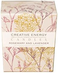 Organic 2 in 1 Body Lotion Candle, All Natural Scented Candles (Lavender and Rosemary) Soy Wax Aromatherapy Candle -Med Glass 5 oz- Hand Made in the USA by Creative Energy Candles