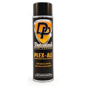 Detailer's Pro Series Plex-All Plastic Cleaner, Protectant & Polish HUGE 19oz Can!