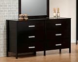 IMAGE OF Storage Dresser with Straight Legs in Cappuccino Finish