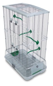 Hagen Vision Bird Cage for Canaries, Medium – Tall, Color:Green
