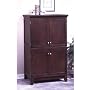 Coffee-finish Computer Armoire