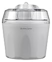 Andrew James Ice Cream, Sorbet and Frozen Yoghurt Maker Machine 1.45 Litre + FREE 128 Page Recipe Book - As voted "Best Buy" Ice Cream Maker By Which Magazine