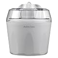 Andrew James Ice Cream, Sorbet and Frozen Yoghurt Maker Machine 1.45 Litre + FREE 128 Page Recipe Book - As voted "Best Buy" Ice Cream Maker By Which Magazine